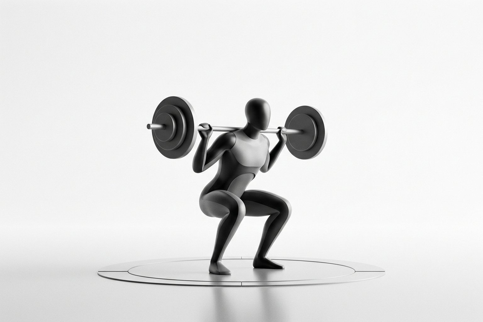 Ejercicio resistido progresivo: sentadilla con carga moderada, 8-15 reps al 60-80 % del 1RM para el fortalecimiento en el dolor musculoesquelético