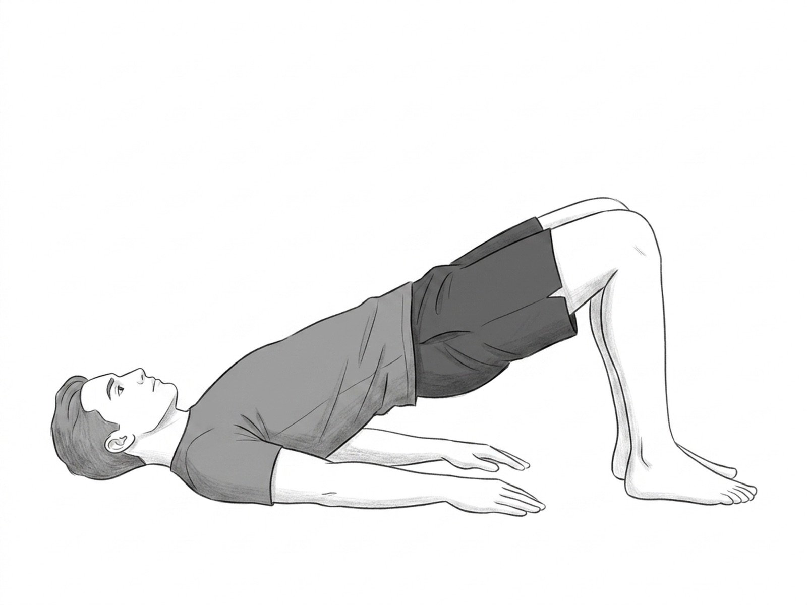 Puente con Caminata de Talones (Hamstring Walkout)