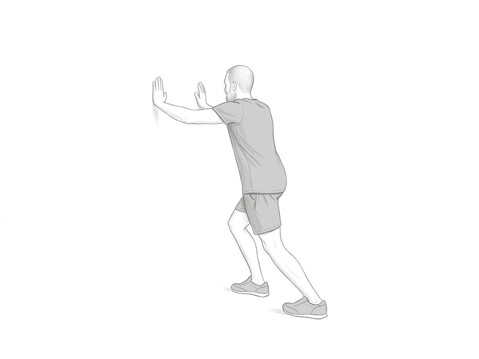 Estiramiento del Sóleo (Rodilla Flexionada)