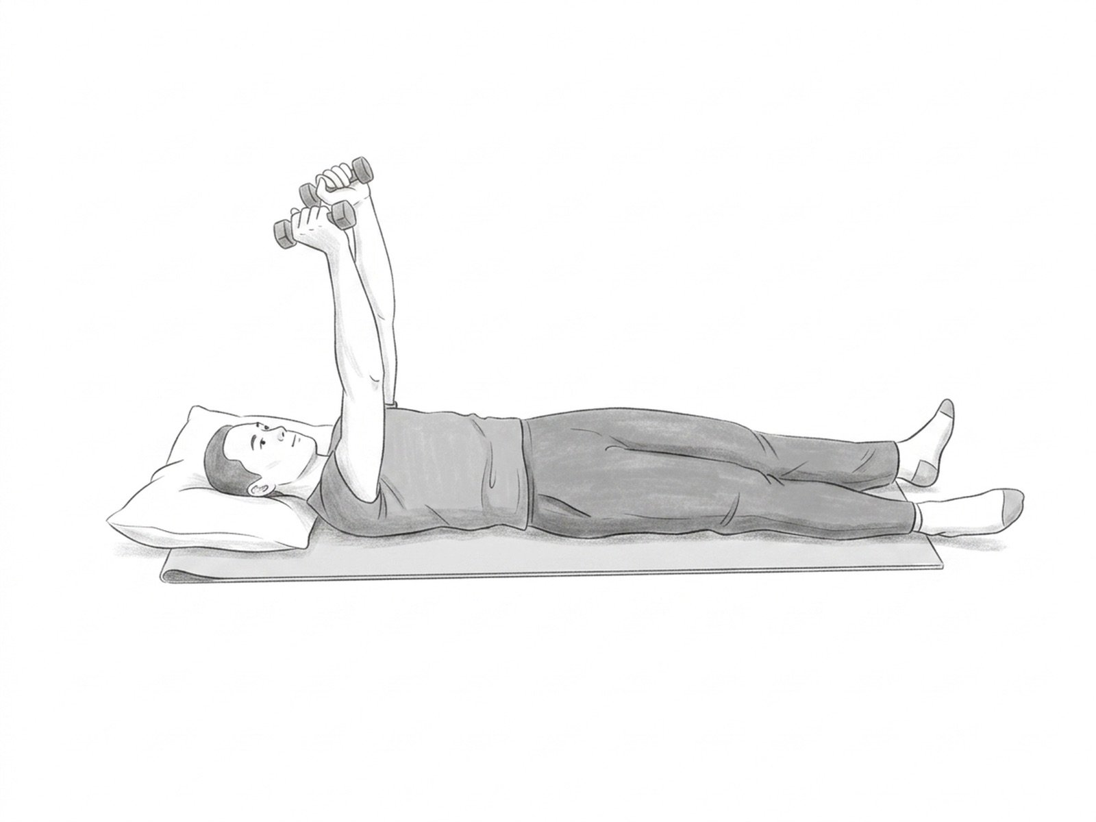 Empuje del Serrato en Decúbito Supino (Serratus Punch)
