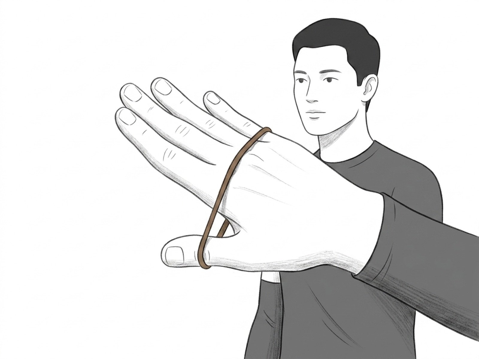 Extensión del Pulgar con Elástico